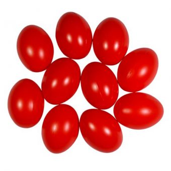 Műanyag tojás Piros 3,8 cm 25 db/cs